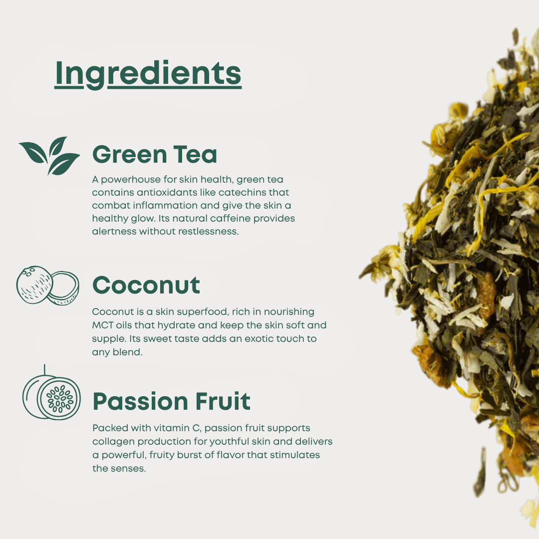 Skin - Herbal Tea with Coconut and Chamomile for Radiant Skin