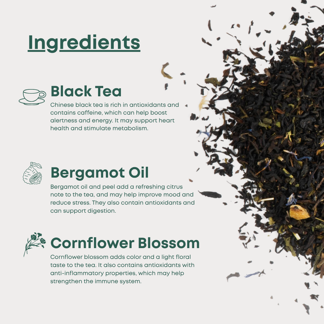 Earl Grey - Black Tea with Hibiscus and Cornflower Petals